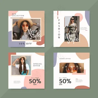 带照片的时装销售模板