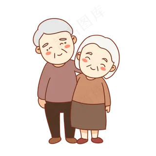 重阳节恩爱老夫妻