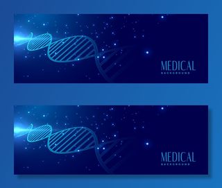 Dna标志医疗保健横幅banner