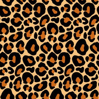 豹纹，猎豹无缝图案，美洲虎纹理。丛林异域背景。狮子座重复设计。野生动物皮毛插图。纺织品、墙纸、织物的抽象伪装。