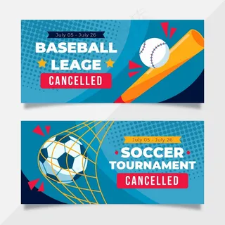 体育赛事取消横幅banner