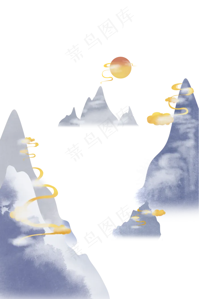 淡雅中国风重阳节(2000X3000(DPI:300))psd模版下载