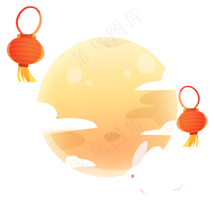 中秋节月圆之夜(3000X3000(DPI:299))psd模版下载