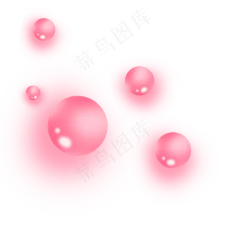粉红色朦胧梦幻卡通水滴