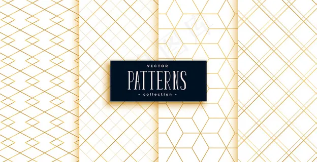 金白几何艺术装饰图案