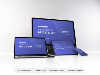 多个设备的真实模型样机