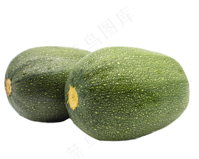 两个绿色西葫芦