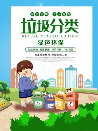 垃圾分类设计展板