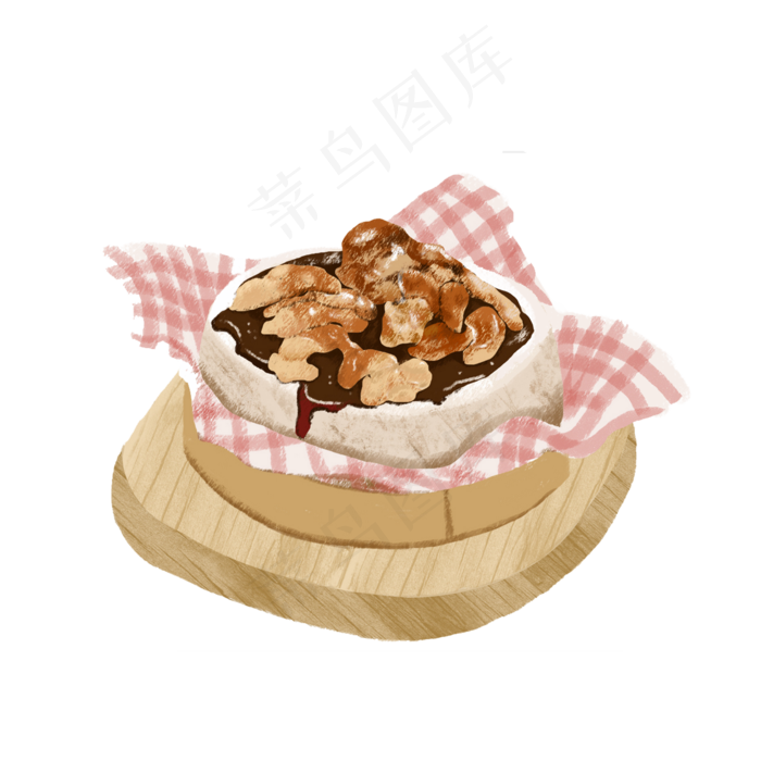 七夕早餐栗子蛋糕素材