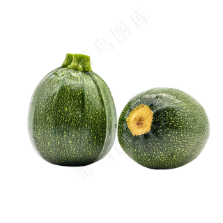 两颗蔬菜西葫芦