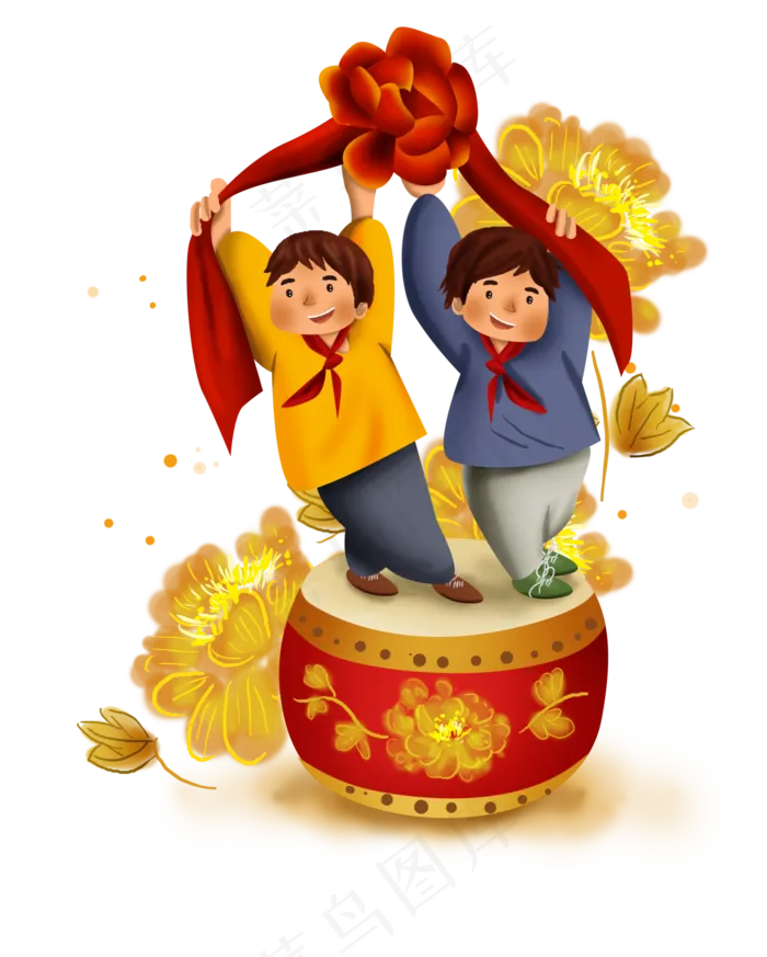 学生庆祝十一国庆节表演(5120X6387(DPI:300))psd模版下载