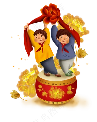 学生庆祝十一国庆节表演