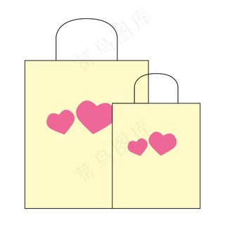 彩色情人节购物图标