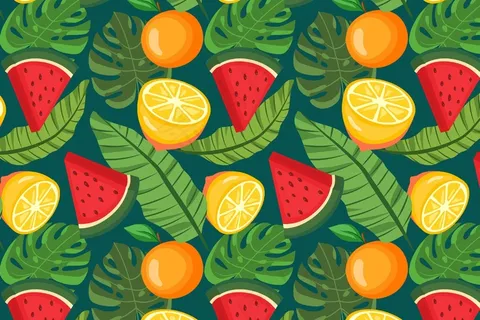 五彩缤纷的水果图案 五彩缤纷的水果图案