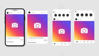智能手机和开放式社交应用，提供照片发布、模型样机模板