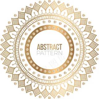 豪华装饰曼荼罗设计背景