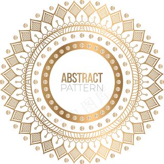 豪华装饰曼荼罗设计背景