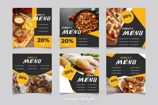 带照片的烹饪模板集