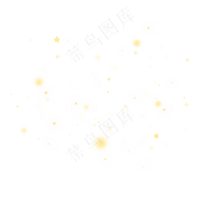 黄色七夕节星星(2000X2000(DPI:300))psd模版下载
