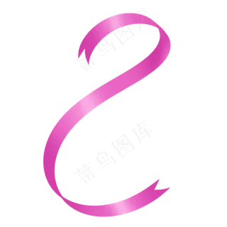 紫色S形七夕彩带丝带飘带