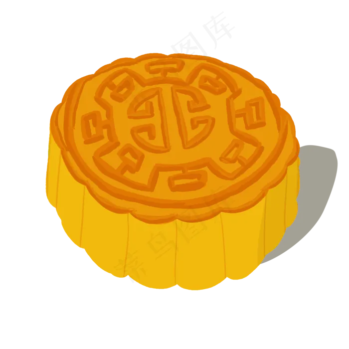 中秋节月饼手绘素材(2000X2000(DPI:300))psd模版下载