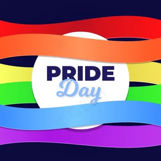 骄傲日旗帜banner背景