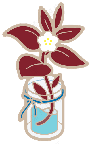 小清新风格手绘花