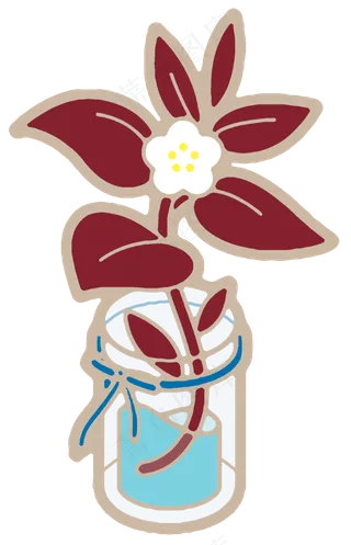 小清新风格手绘花