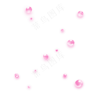 粉红色七夕节气泡