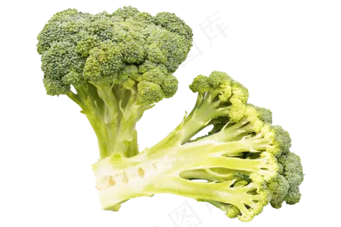 切开绿色西兰花 切开绿色西兰花