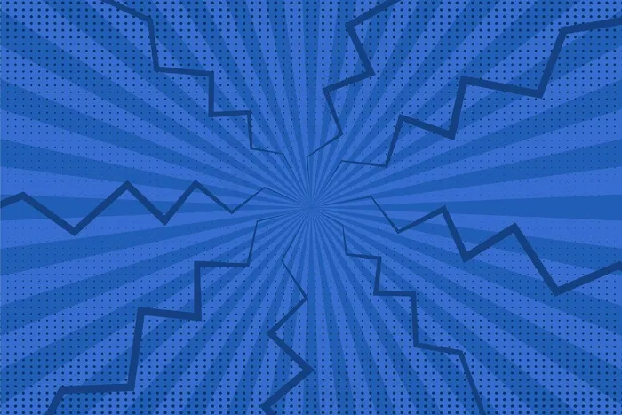 平面设计蓝色漫画壁纸eps,ai矢量模版下载