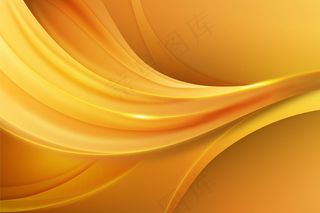 平滑的金色波浪背景