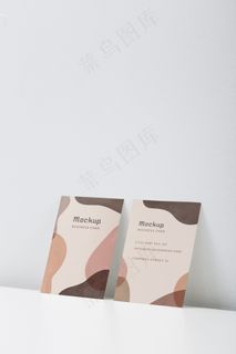 简约名片模型样机