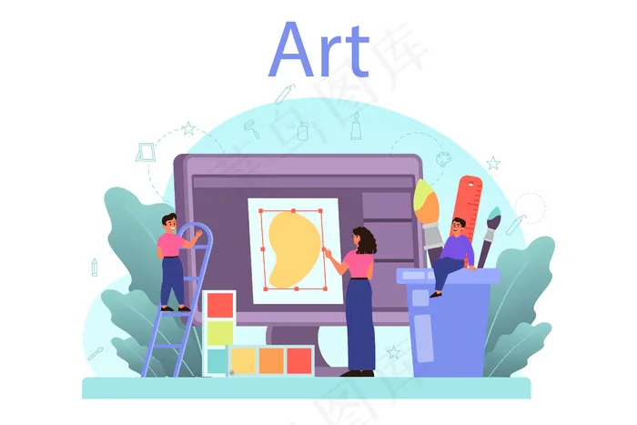 艺术学校教育eps,ai矢量模版下载