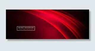 抽象时尚波浪横幅banner背景