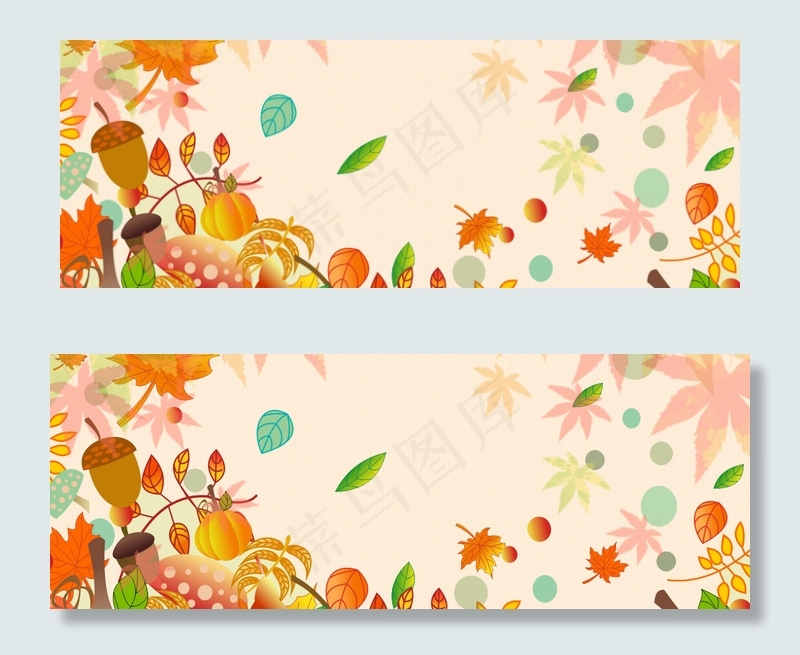 秋天旅游海报背景