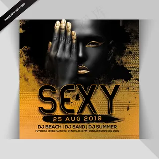 性感派对宣传单,DM传单