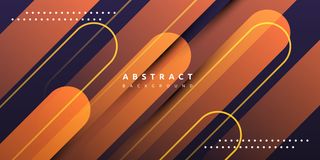 具有彩色渐变背景的抽象动态流体橙色条纹