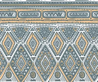 部落设计的无缝模式。菱形几何民族图案