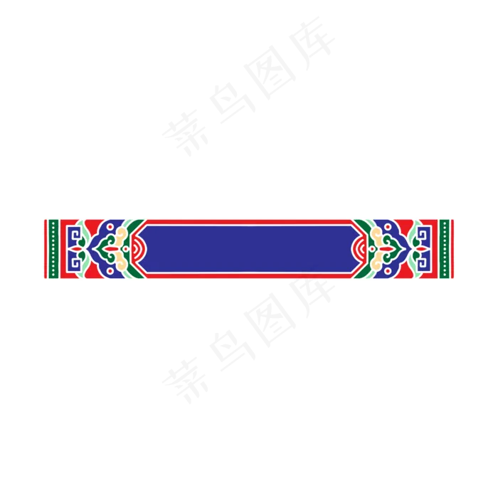 中式复古花纹标题栏(2000X2000(DPI:300))psd模版下载