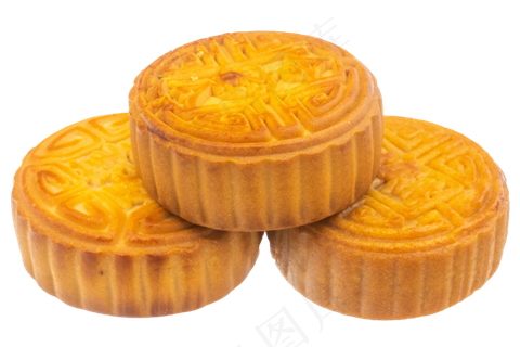 三块黑芝麻月饼