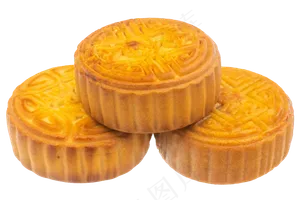 三块黑芝麻月饼