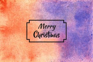 圣诞快乐水彩背景