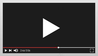 为网络和手机app移动应用程序设计的现代视频播放器模板。