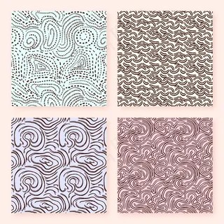 圆形线条抽象图案集