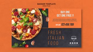 意大利美食横幅banner