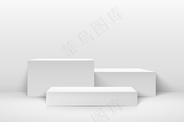 现代企业网站产品的抽象立方体展示。