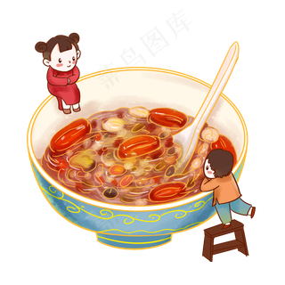 国潮腊八节腊八粥