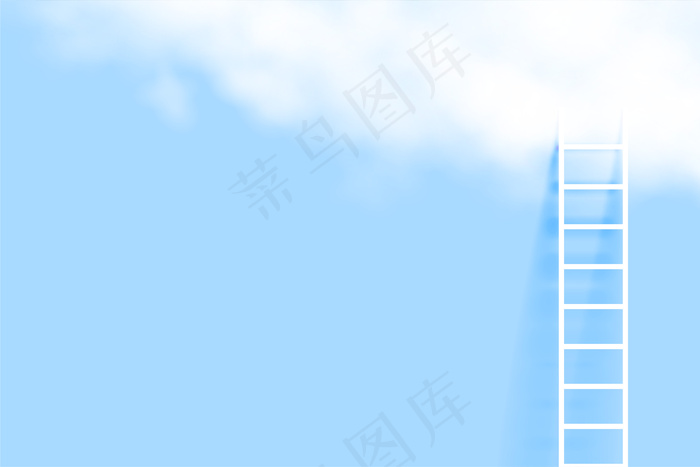 最小阶梯和真实云背景eps,ai矢量模版下载