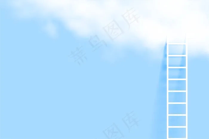 最小阶梯和真实云背景eps,ai矢量模版下载